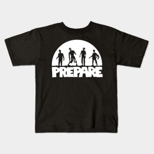 Prepare for Zombies Kids T-Shirt